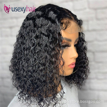 The best perruque lace wigs already made brazilain wigs with closure short human hair bob curly wigs lace front